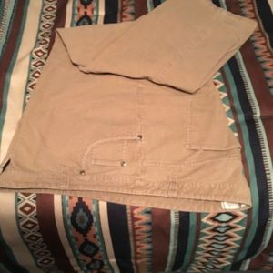CJ Banks Beige Corduroy Pants